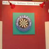 Il bersaglio utilizzato per le gare dalla Federazione Italiana Gioco Freccette